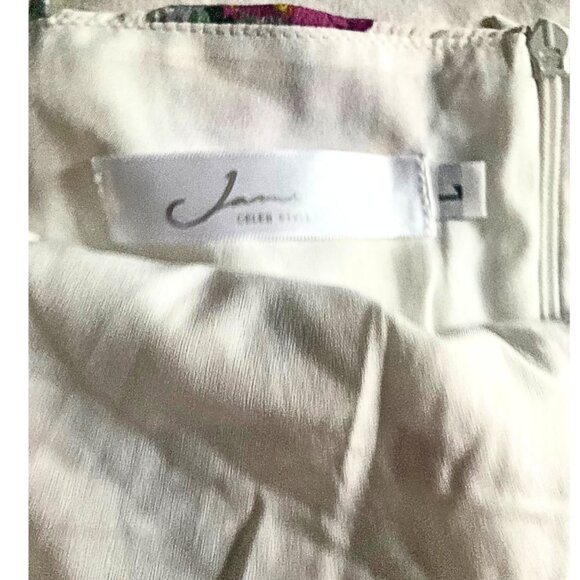 Jane Celeb Style Pleated Midi Dress in Floral Print Lg - Picture 4 of 4